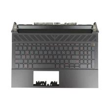 New For Dell G15 5530 5531 5535 2023 Palmrest Case Keyboard Red Backlit 00144H 