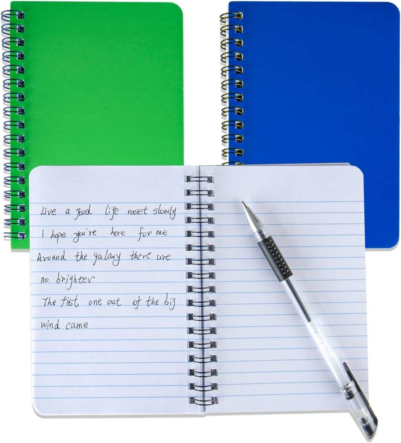 Spiral Notebook 4Pack Pocket Notebook 4.2"X 6.1" Pocket Notepad Small Notebook