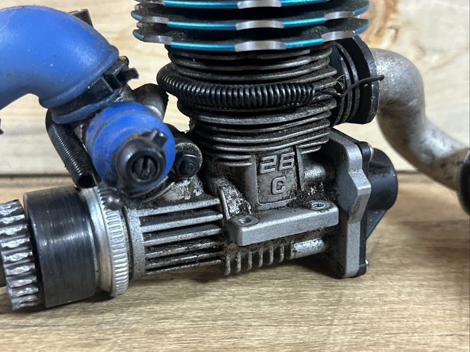 Team Losi Dynamite M26SS Mach 26 Big Block Nitro Engine W/ Muffler Used As-Is - Image 3 of 4