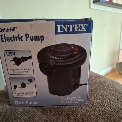 Intex 66619WL Quick-Fill AC Electric Air Pump for Inflatable Mattress - Black