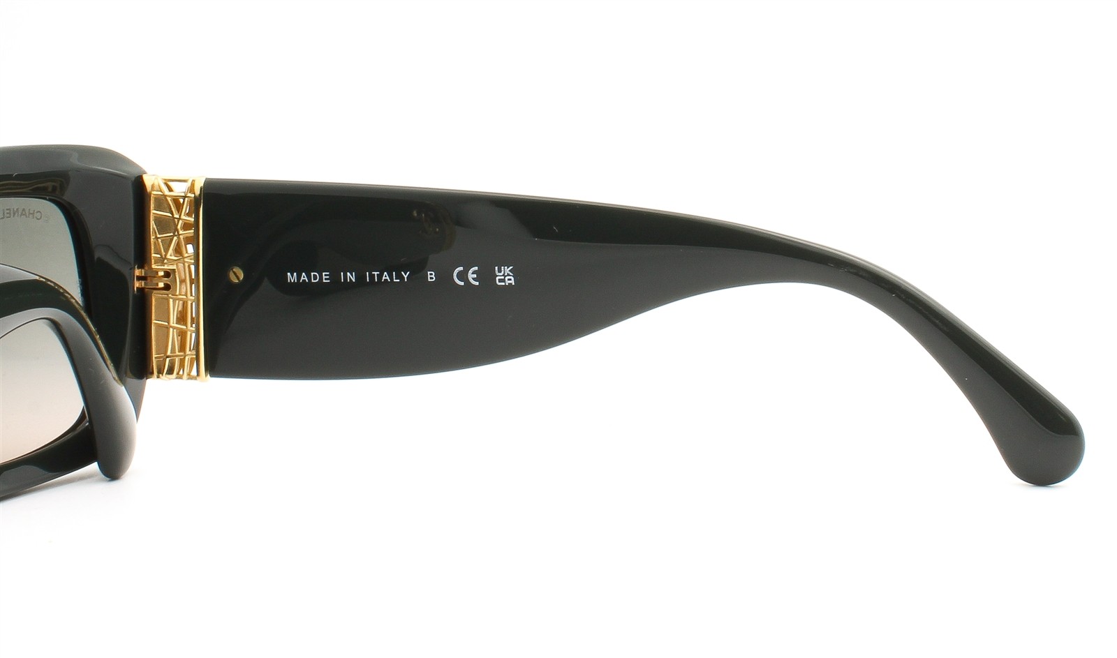 Chanel Jewel Tweed Sunglasses Forest Green Gold CC ch5534A 1791/S3 with Case thumbnail 10