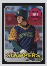 2018 Topps Heritage Minor League Edition Black 20/50 Austin Beck #88 09rp