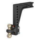 CURT 45939 HD Deep-Drop Adjustable Trailer Hitch Ball Mount, 5.5in Drop, 20K