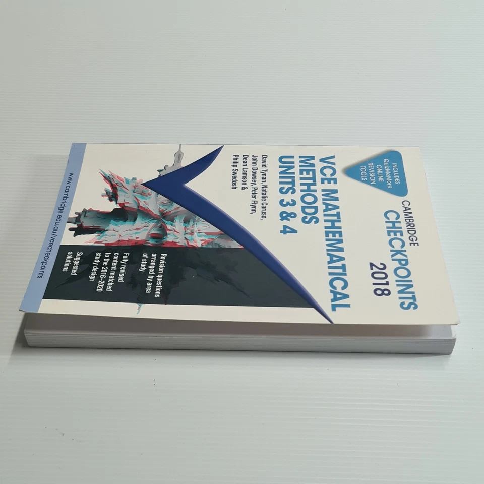 Cambridge Checkpoints VCE Mathematical Methods Units 3&4 2018 - Image 3 of 4