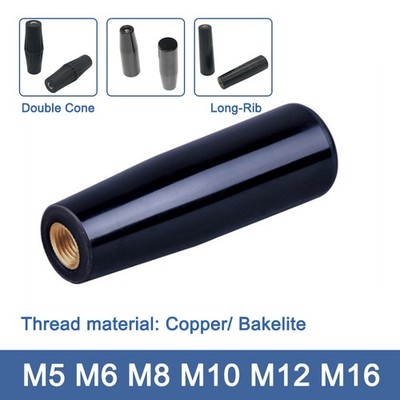 Bakelite Revolving Handwheel Machine Handle M5 M6 M8 M10~16 female Thread Black