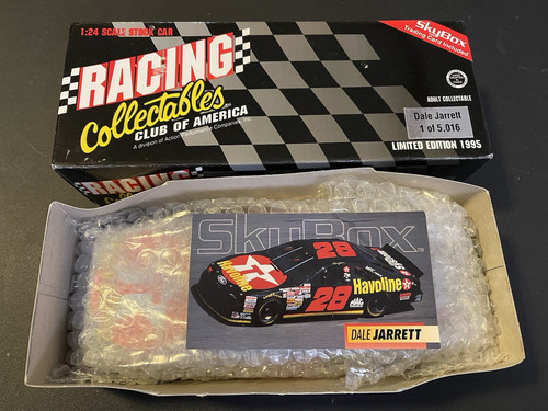 Dale Jarrett #28 Texaco Havoline 1995 Ford Thunderbird RCCA 1:24 Skybox Card - Picture 7 of 8