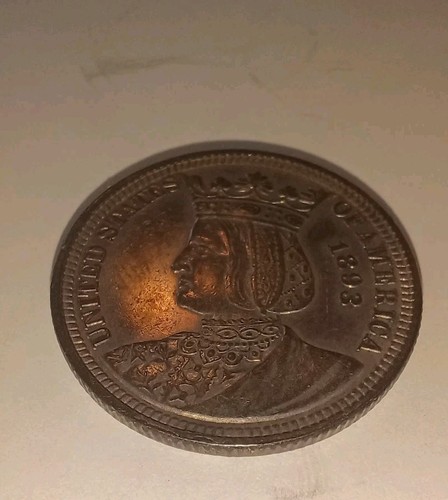 1893 Isabella Commem. Quarter  Strong Strike Which Has A Beautiful Evenly Toned  - Picture 10 of 16