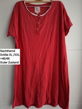 Damen Primark Nachthemd mit Motiv Größe 44/46 Xl/XXL Schlafshirt Rot Übergröße