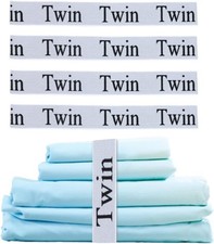 Bed Sheet Organizer Bands,Sheet Organizer and Storage Label Bands for Twin Si...