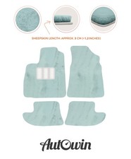 Lammfell Fußmatten für Bentley Continental GT (2003–2011) - Hellblau