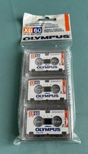 3x Olympus XB60 60 Minuten Microcassette Tapes für Diktiergeräte Neu & Versiegelt