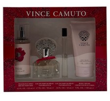 Vince Camuto Amore 4Pc Set-1.7oz EDP Sp 0.34oz EDP 5.0oz B/Lotion 4.2 oz Mist
