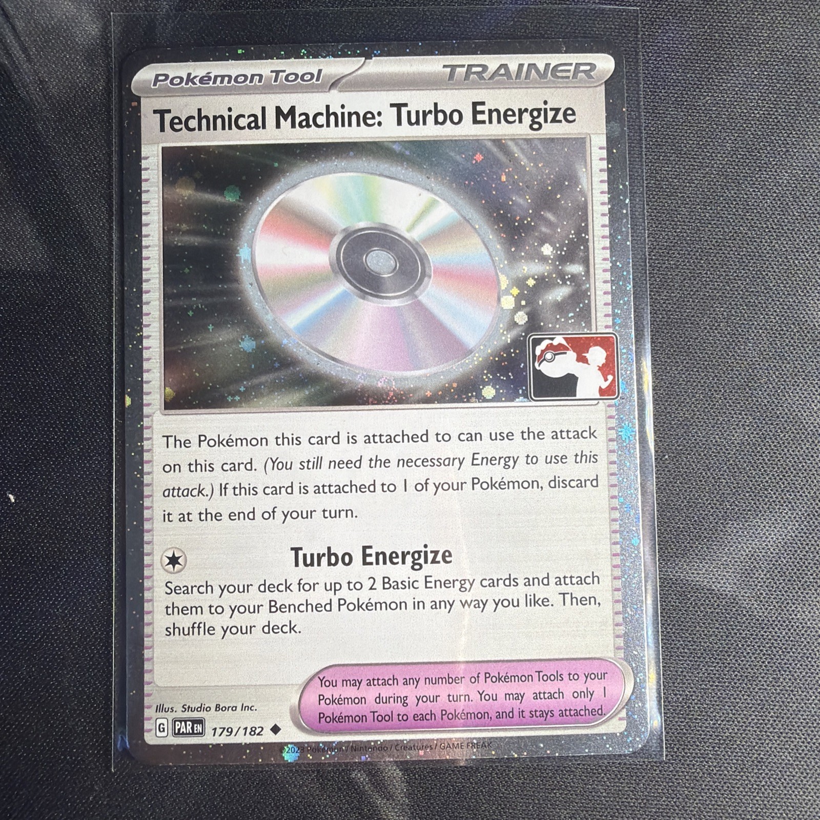 Technical Machine: Turbo Energize 179/182 Holo Pokemon Play! Prize Pack Series 6