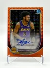 2025-26 Bowman Bronny James Jr Orange Geometric Refractor Auto /25 RC Lakers