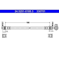 1X Bremsschlauch ATE 24.5251-0185.3 Passend FüR Renault