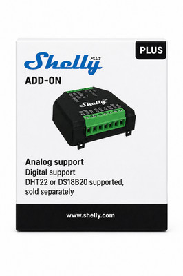 Shelly Accessories ''Plus Add-on'' Zubehör für Plus Relais