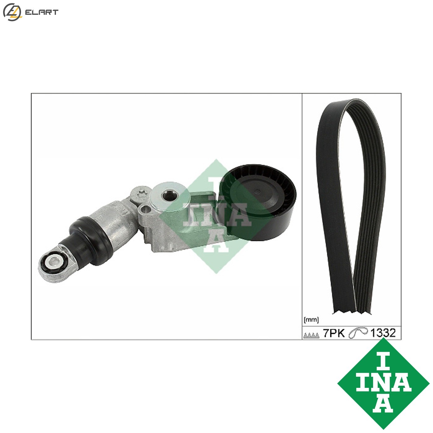 VRIBBED BELT SET 529 0555 10 FOR RENAULT TALISMAN/Grandtour TRAFIC/III/Van/Bus