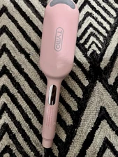 TYMO ROVY Beach Waves Curling Wand Hair Crimper Iron. New. Pink