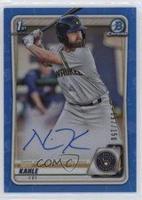 2020 Bowman Chrome Prospect Blue Refractor 97/150 Nick Kahle #CPA-NK Auto 03ox