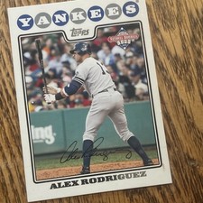 Topps 2008 National Baseball Card Day Alex Rodriguez Yankees #1 Baseball Card