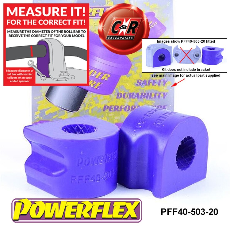 PFF40-503-20 Powerflex Road Front Anti Roll Bar Inner Bushes 20mm