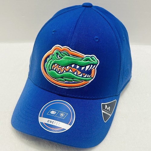 Top of the World Florida Gators Logo One Fit Stretch Flex Hat Cap Blue NCAA
