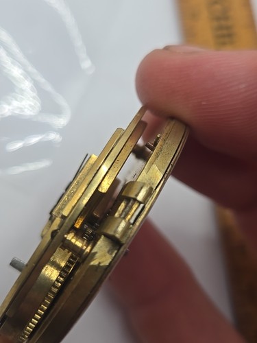 Duchene Peyrot Co 45mm Pocket Watch Movement Horizontal Escapement For Repairs - Picture 7 of 10
