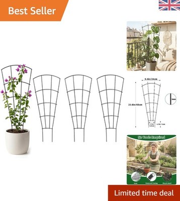 4er Pack Metall Gartenspaliere in Fächerform für Kletterpflanzen