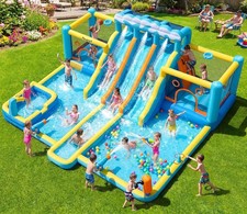 Fbsport Inflatable Bounce House Water Slide 3 2 Bouncers 10-In-1 Water Slide