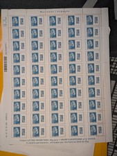 Feuille complète 50 timbres Marianne l'Engagée Europe Neufs Validité Permanente