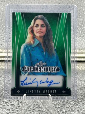 2025 Leaf Metal Pop Century LINDSAY WAGNER Green AUTO 5/5 Bionic Woman