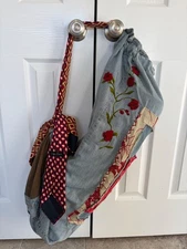 Yoga Mat Carrier Bag Hand Made From Vintage And Reclaimed Materials!