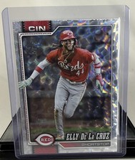 2025 Topps Series 1 Future Stars Elly De La Cruz #150 Diamante Foil Reds