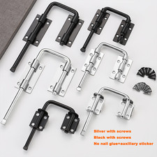 Stainless Steel Slide Bolt Latch Door Lock Multi-Angle Door Security Catch Gate