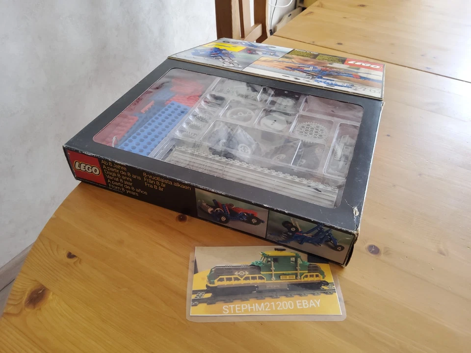 lego 8050 building set with motor universal Technic boite et notice vintage - Photo 2/4