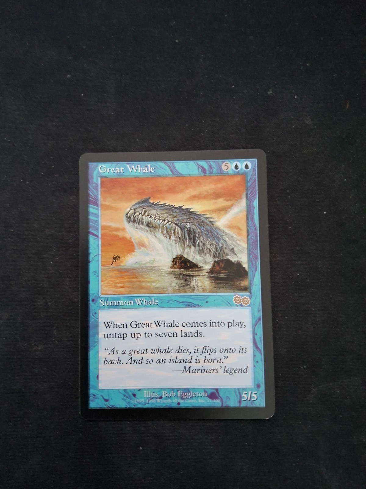MTG Great Whale NM Urza's Saga Magic The Gathering