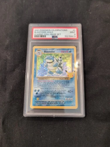 2021 Pokémon Celebrations Classic Collection Blastoise-Holo 2/102 PSA 9