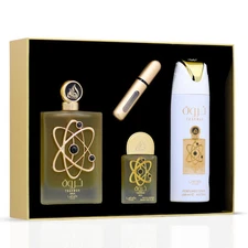 Tharwah Gold 3-Piece Perfume Gift Set by Lattafa Pride (Gift Set)