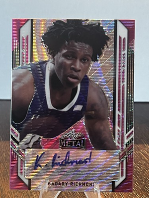 #ad 2022 Leaf Metal Basketball Kadary Richmond Rookie Pink Wave Auto 20 #PA KR1 $2.54