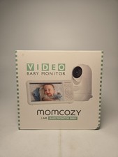Momcozy Video Baby Monitor Model BM01 5" 1080p White w/ Night Vision N1459 TC