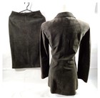 💫 LUXURIOUS SALVATORE FERRAGAMO WOMEN’S  AUTHENTIC SUEDE SUIT IT40 US 4 — photo 4