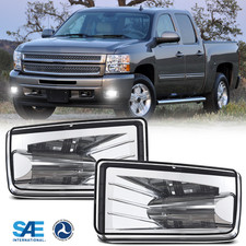 Led Fog Light Bumper Lamp Chrome For Chevy Silverado 1500 2500 3500 Tahoe 07-15