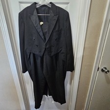 Vintage After 6 Tuxedo By Rudofker Coat With Tails  Pants With Suspenders READ