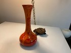 Retro Art Pottery Orange Red Mottled Glaze MCM Pitcher Vase 9 in. Haeger ? Nice! — photo 3