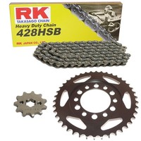 Kettensatz Yamaha Dt 125 E 74-79 Kette Rk 428 H 112 Offen 15/37