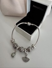 PANDORA 925 Sterling Silver Snake Chain Charm...