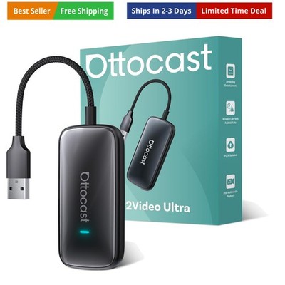 2026 Play2Video Ultra Magic AI Box Car Streaming Devices, Wireless CarPlay An...