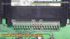 Install KIT PC Engine TurboGrafx Region Free HuCARD reader direct mounting board