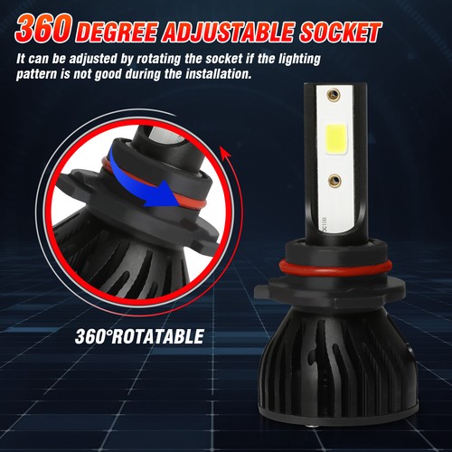 For Kenworth T660 Truck 2007-2020 LED Headlights High Low Bulbs Kit Xenon White - Picture 8 of 11