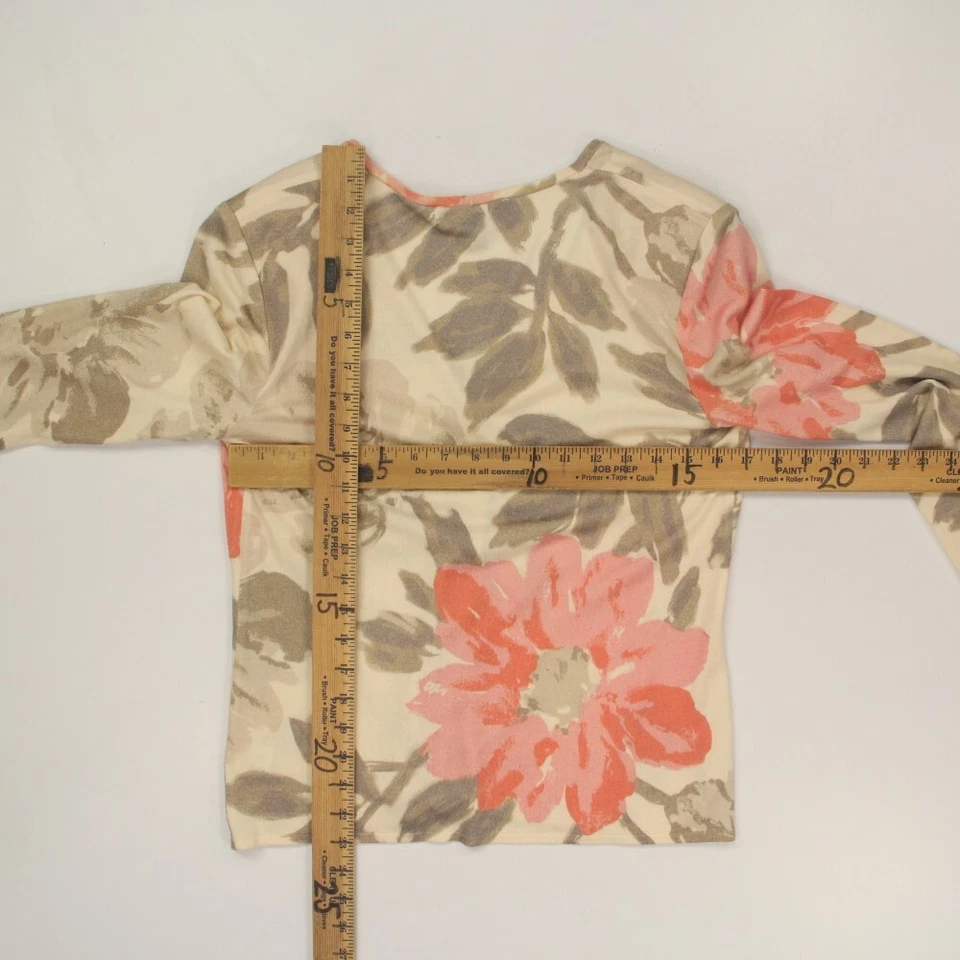 Conjunto de 2 suéteres para mujer St John talla pequeña floral lana seda cachemir LEER Foto 3 de 4